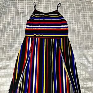 Striped summer maxi dress